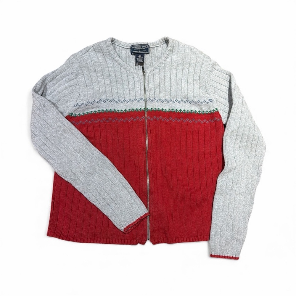 Vintage American Eagle Full Zip Cardigan Sweater